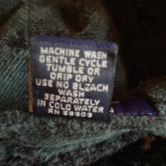 Roundtree & York Big & Tall Man Robe Mens Size 2X 3X Pockets Bathrobe Deer Cabin - Picture 9 of 9